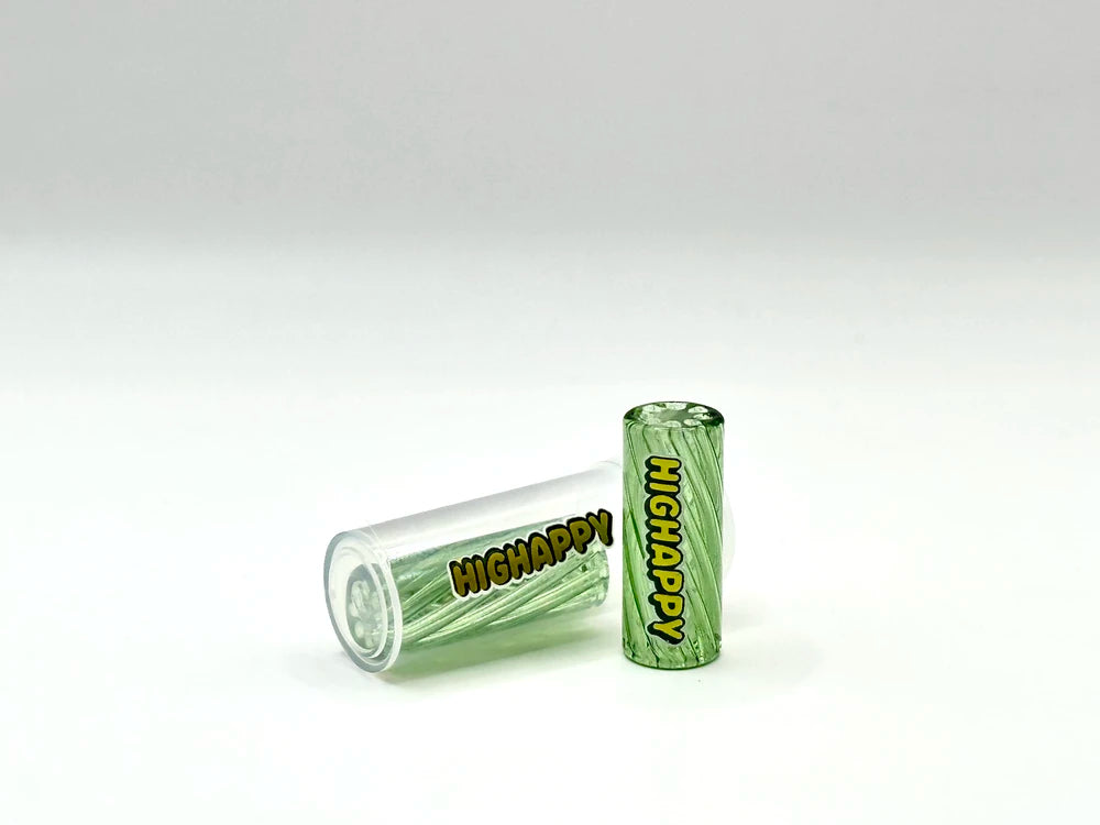 Glasfilter Gewirbelt 10x25mm Grün - HIGHAPPY