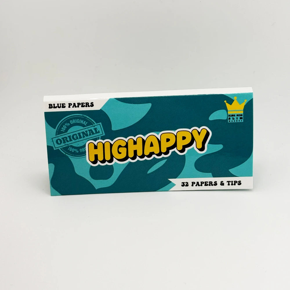 Maxi Pack Blaue Papiere und Tips von Highappy, geschlossen, auf der Vorderseite sichtbar, ideal für kreative Papierarbeiten.