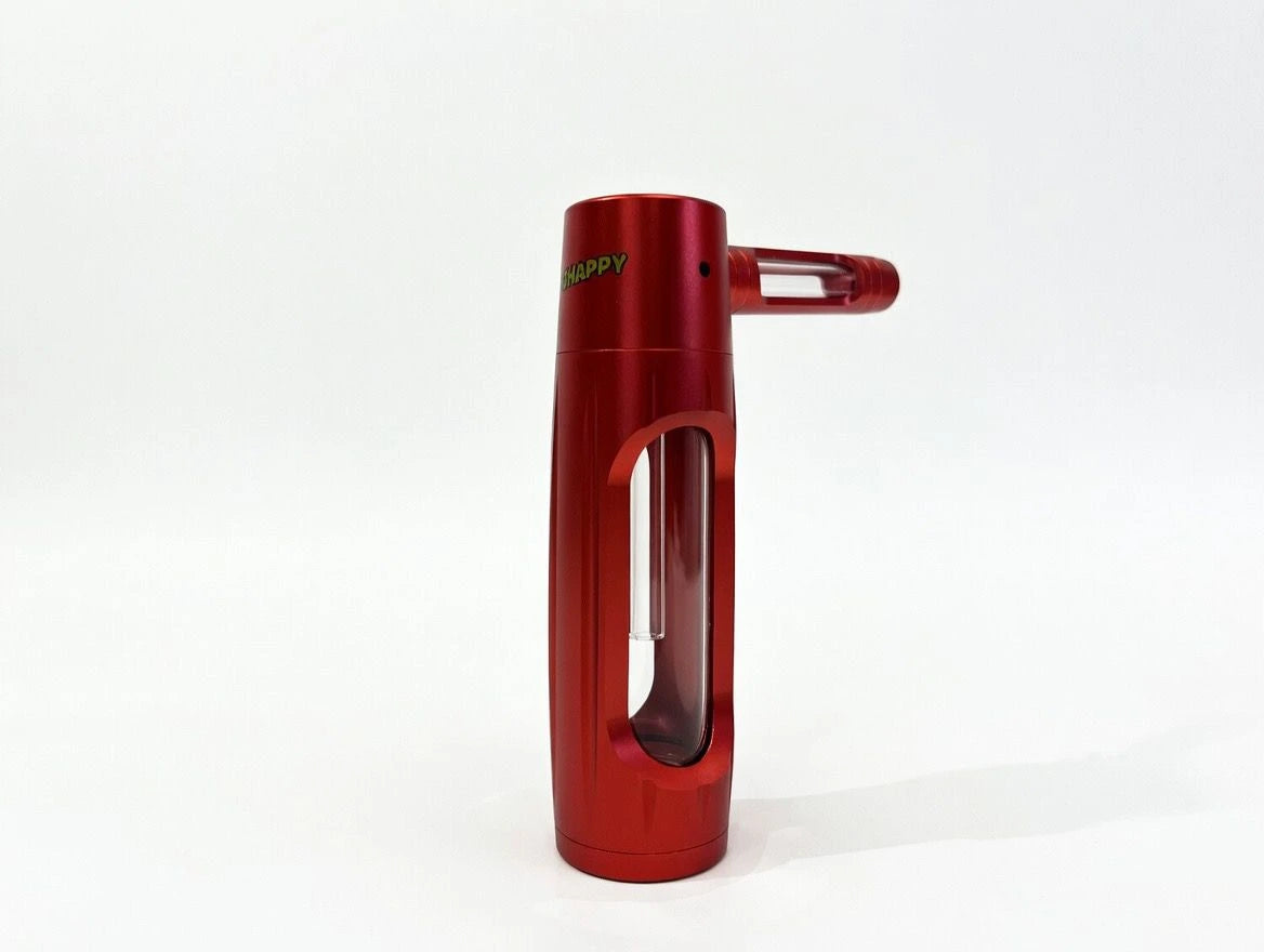 Hochwertiger tragbarer Bubbler-Pfeife von Highappy mit transparentem Glasdesign und komfortabler Handhabung.