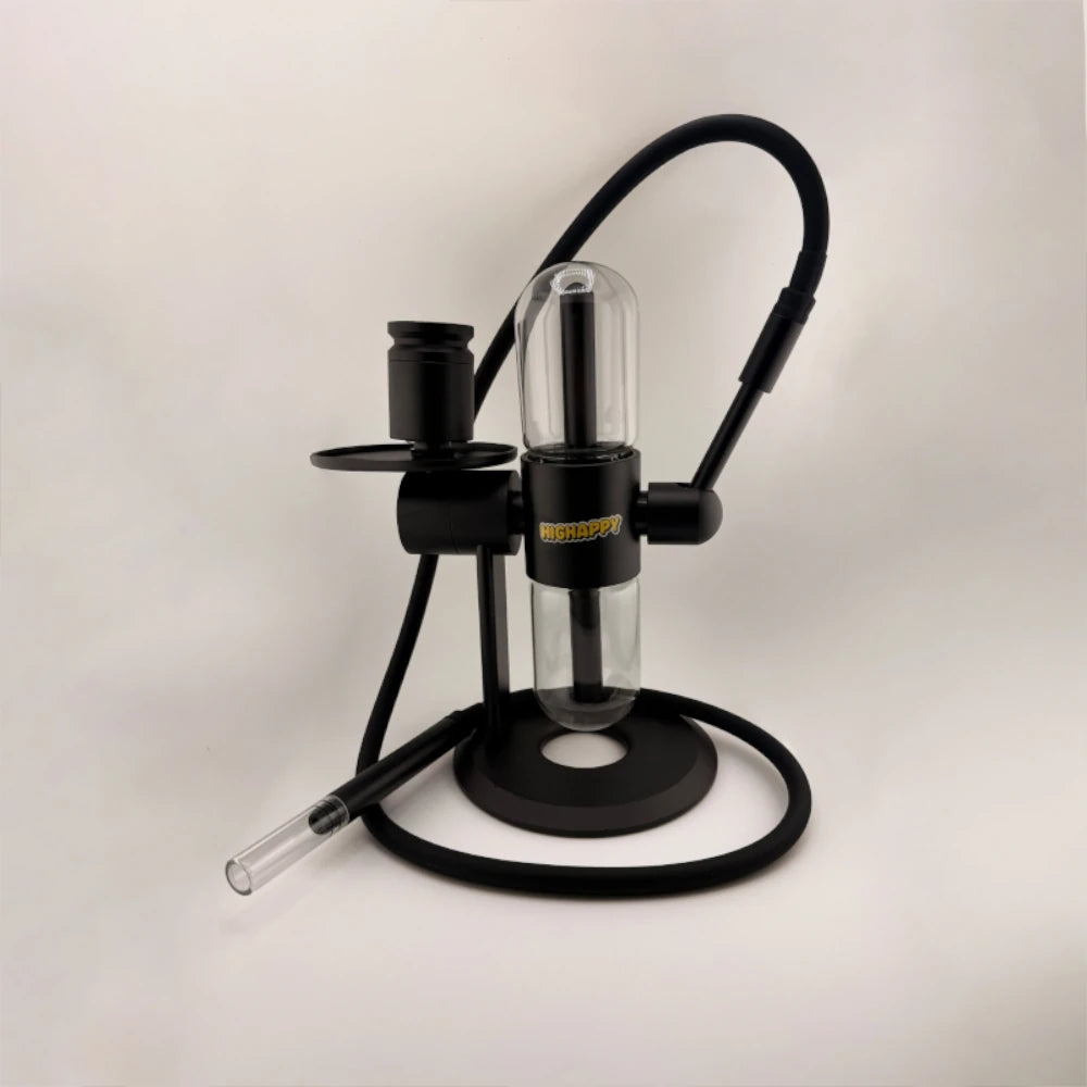 Hochwertiger Gravity Bong von Highappy, aus Glas gefertigt, mit Wasser gefüllt und Rauchkammer für intensives Raucherlebnis