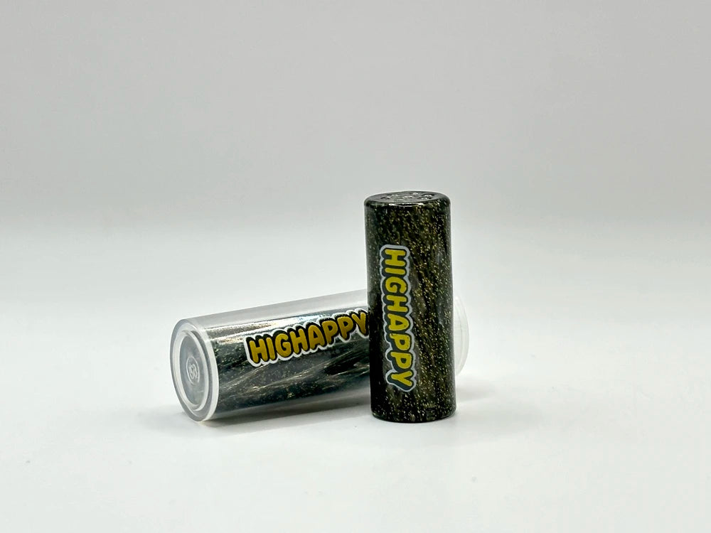 Glasfilter Gewirbelt 12x30mm Glitzer Schwarz - HIGHAPPY