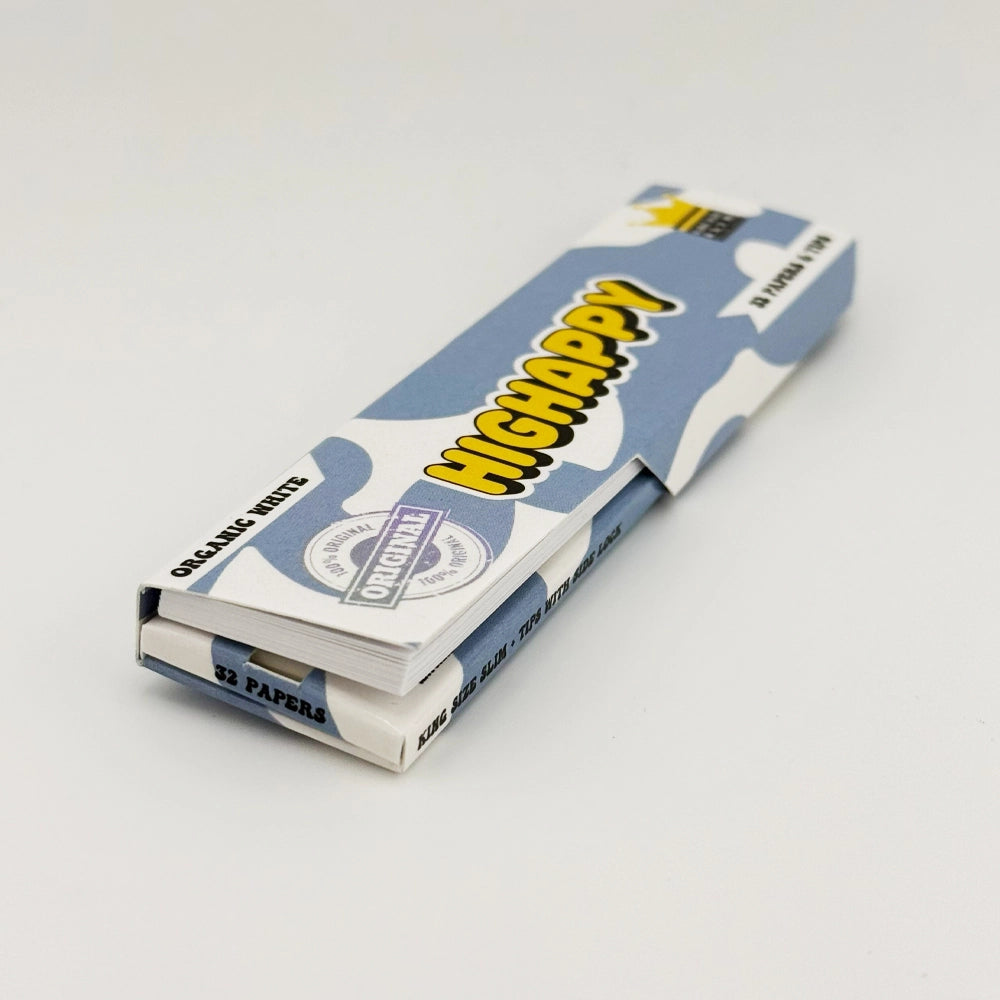 Hochwertiges weißes Papier mit Seitenverschluss von Highappy, ideal für organische Anwendungen oder kreative Projekte.